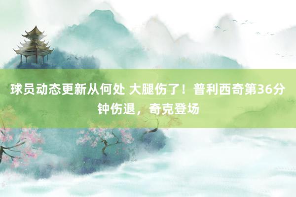 球员动态更新从何处 大腿伤了！普利西奇第36分钟伤退，奇克登场