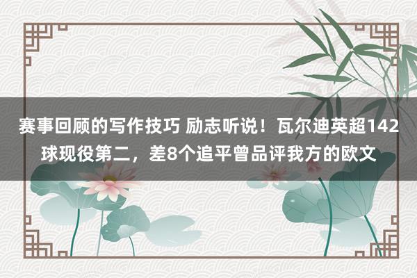 赛事回顾的写作技巧 励志听说！瓦尔迪英超142球现役第二，差8个追平曾品评我方的欧文