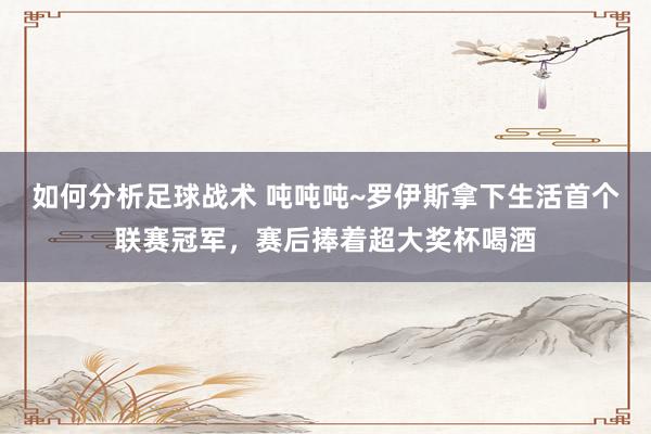 如何分析足球战术 吨吨吨~罗伊斯拿下生活首个联赛冠军，赛后捧着超大奖杯喝酒