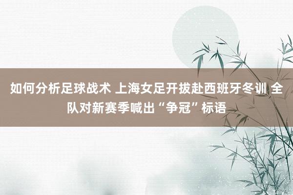 如何分析足球战术 上海女足开拔赴西班牙冬训 全队对新赛季喊出“争冠”标语