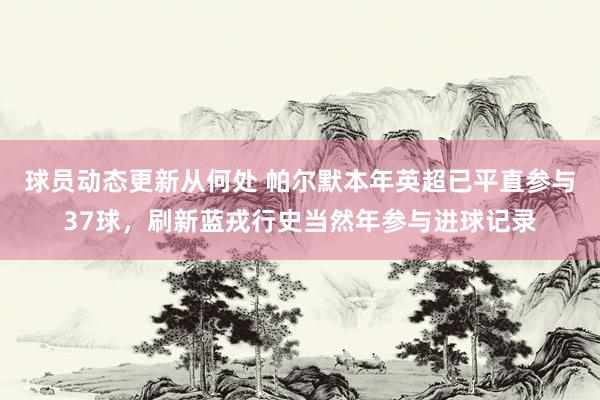 球员动态更新从何处 帕尔默本年英超已平直参与37球，刷新蓝戎行史当然年参与进球记录