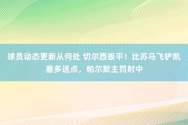 球员动态更新从何处 切尔西扳平！比苏马飞铲凯塞多送点，帕尔默主罚射中